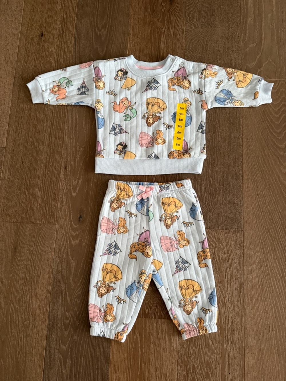 Disney Baby Princess Matching set.  Size:6 Months. NWOT.